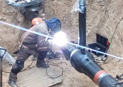 Работы на газопроводе высокого давления возле д. Млынок Барановичского района