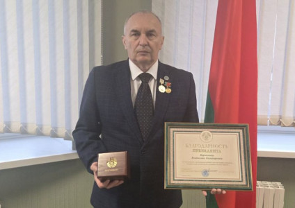 Благодарность Президента вручена работнику ПУ «Барановичигаз» Владиславу Барткевичу