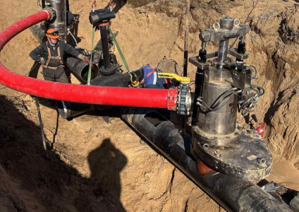 Работы на газопроводе высокого давления с применением установки «Стоп-система» в Барановичском районе