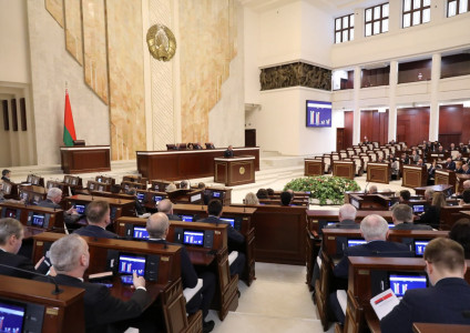 Участие в заседании Палаты представителей и Совета Республики Национального собрания Республики Беларусь
